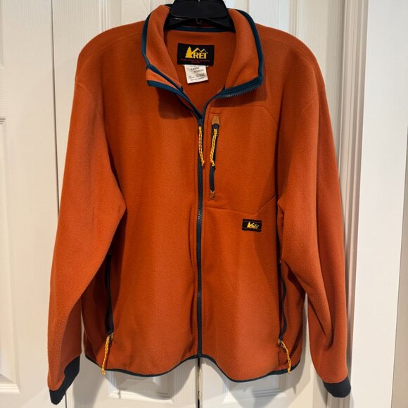 REI Trailsmith Orange Fleece Full Zip Women's Jacket, Excellent Condition, Sz L - Picture 6 of 11